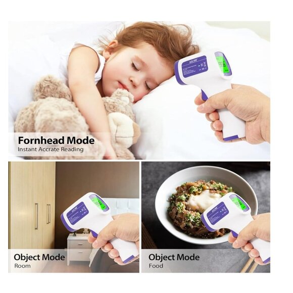 Thermometer, No-Touch Forehead Thermometer for Adults and Kids, 1 sec Reading, 3 - Picture 4 of 8